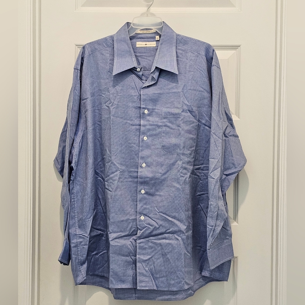 Joseph Abboud LS Button Up Dress Shirt, GUC, Size 18 | 36/37 (XXL Tall)